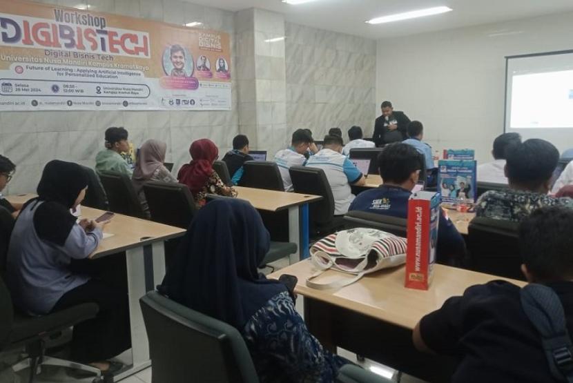 Universitas Nusa Mandiri (UNM) Kampus Kramat sukses mengadakan workshop Artificial Intelligence (AI) Batch 2 yang mengusung tema 