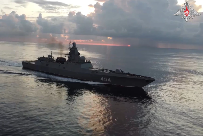 Kapal perang Rusia Laksamana Ghorskov bertolak menuju Kuba.