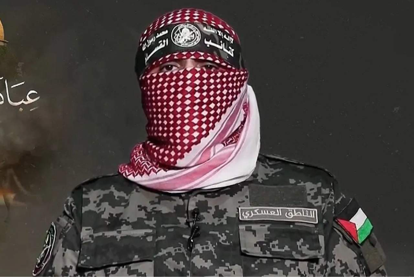 Juru Bicara Brigade al-Qassam Abu Ubaida.