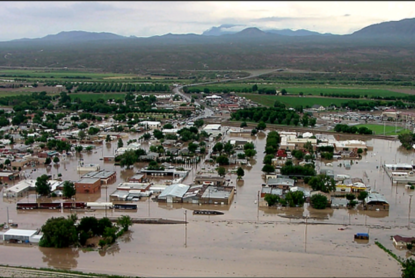 Bencana banjir di New Mexico.