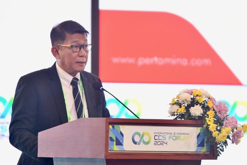 Direktur SPPU Pertamina A. Salyadi Saputra menjadi narasumber pada acara “International & Indonesia CCS Forum 2024” yang diselenggarakan di Jakarta Convention Center (31/7/2024).