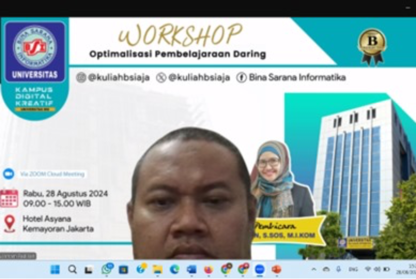 Universitas BSI (Bina Sarana Informatika) mengadakan Workshop Optimalisasi Pembelajaran Daring, pada Rabu (28/8/2024) silam. 