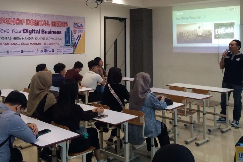 Nusa Mandiri Innovation Center (NIC) sukses menyelenggarakan workshop bisnis digital bertema 