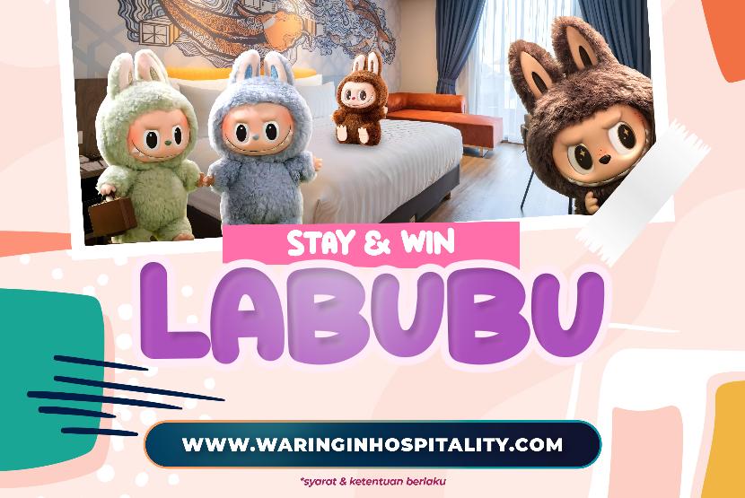 Waringin Hospitality menghadirkan promo seru Stay & Win Labubu, di mana kamu bisa menikmati staycation sekaligus berpeluang memenangkan boneka Labubu eksklusif dan voucher staycation.