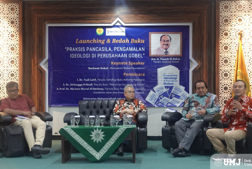 Pusat Studi Islam dan Pancasila Universitas Muhammadiyah Jakarta (PSIP UMJ) bersama Matsushita Gobel Foundation menggelar Launching serta Bedah Buku karya Nasihin Masha berjudul 