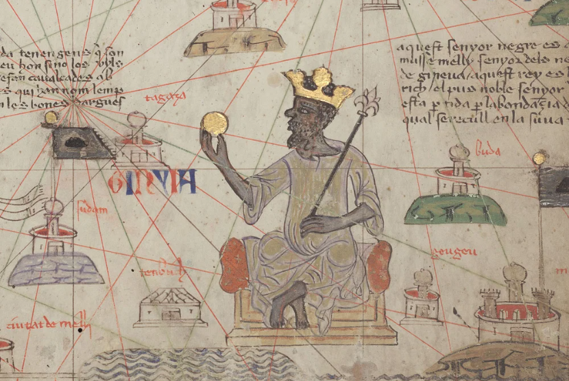 Ilustrasi Mansa Musa, raja Kerajaan Mali.