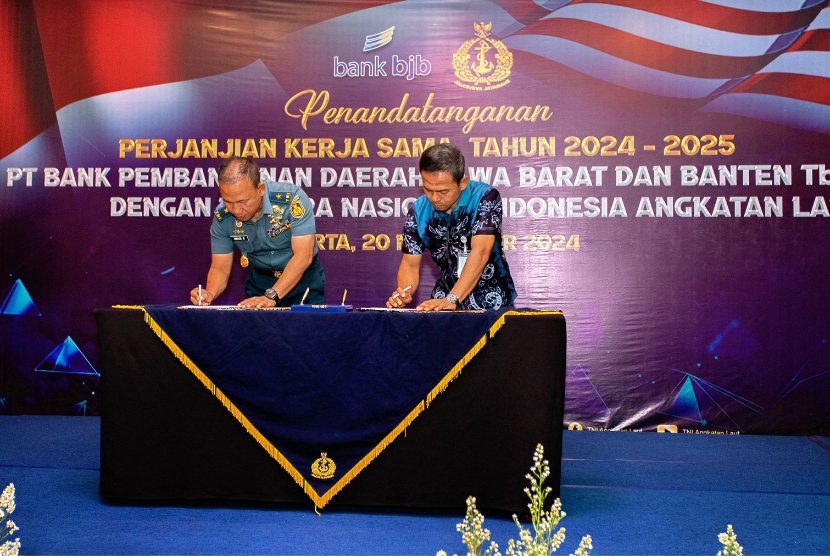 bank bjb Tandatangani PKS Penggunaan Produk dan Jasa Layanan Perbankan dengan TNI AL