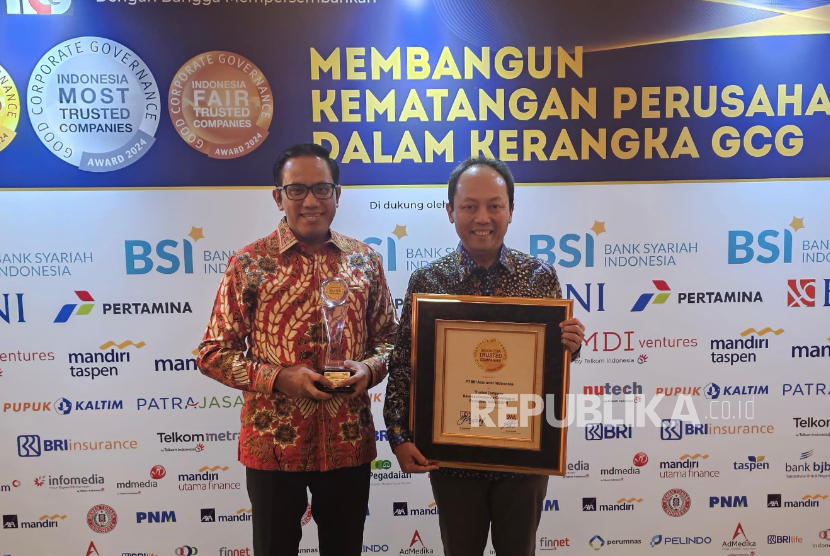 BRI Insurance menyabet penghargaan di acara CGPI Award 2024 dengan kategori Trusted Company Based on Corporate Governance Perception Index (CGPI).