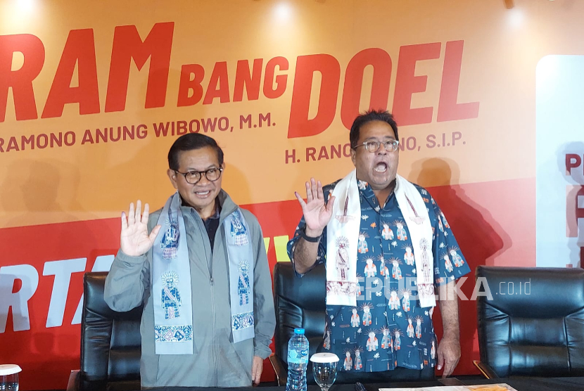 Gubernur dan Wakil Gubernur DKI Jakarta Pramono Anug dan Rano Karno. Rano berharap Jakarta memiliki festival filminternasional.