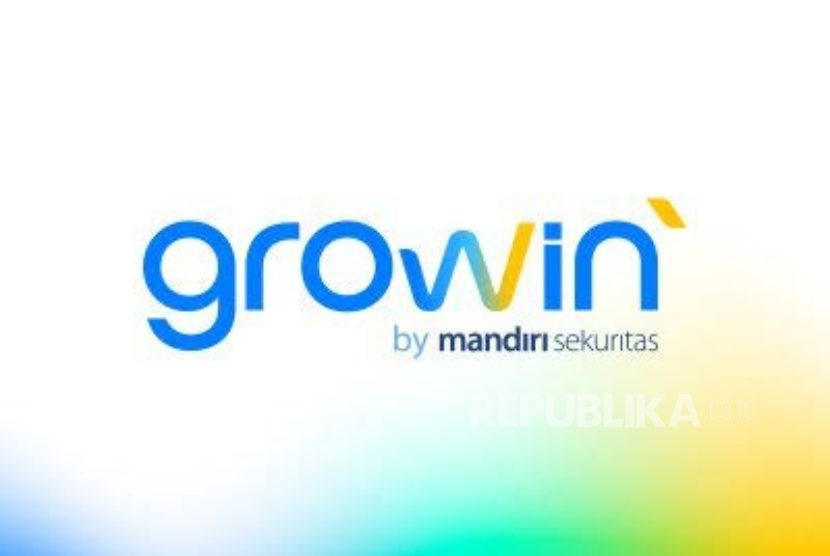 Logo Growin, platform online trading Mandiri Sekuritas (Mansek). Mansek baru saja meluncurkan Growin Syariah, platform online trading dengan layanan transaksi produk investasi pasar modal sesuai dengan prinsip syariah dari Dewan Syariah Nasional Majelis Ulama Indonesia (DSN-MUI).