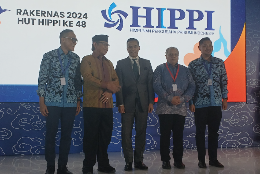 Suasana Rakernas Himpunan Pengusaha Pribumi Indonesia (HIPPI) 2024.