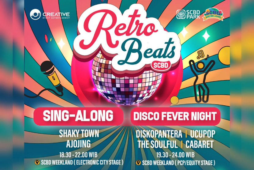 Sambut tahun baru 2025 dengan penuh semangat dan nostalgia di event “Retro Beats Party di SCBD Weekland” yang akan digelar pada malam Tahun Baru, 31 Desember 2024, mulai pukul 19.30 hingga 24.00 WIB. 