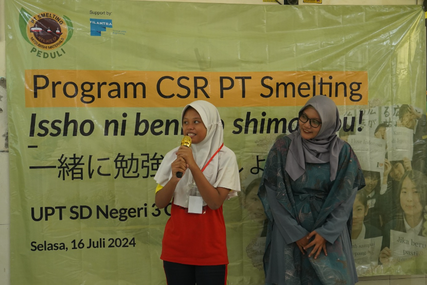 PT Smelting bekerja sama dengan Filantra meluncurkan Program Pelatihan Bahasa Jepang Issho ni benkyo shimashou!