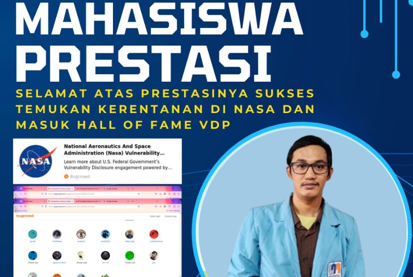 Mahasiswa Universitas Nusa Mandiri Temukan Celah Keamanan di NASA, Masuk Hall of Fame!