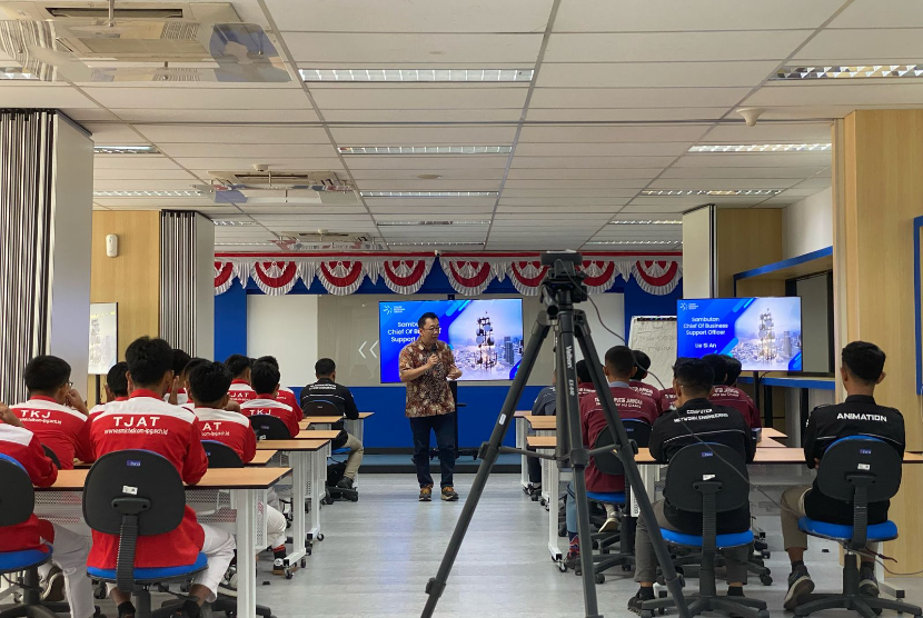 Para siswa SMK saat mengikuti acara pelatihan 