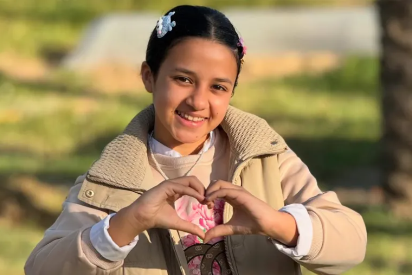 Yaqeen Hammad (11 tahun), bintang media sosial dari Gaza yang dibunuh Israel pekan lalu.