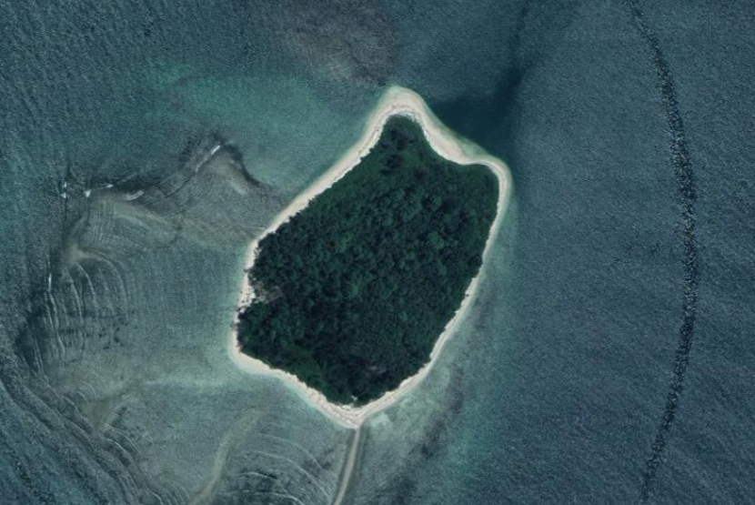 Pulau Mangkir Gadang, salah satu pulau yang disengketakan Aceh dan Sumatra Utara.