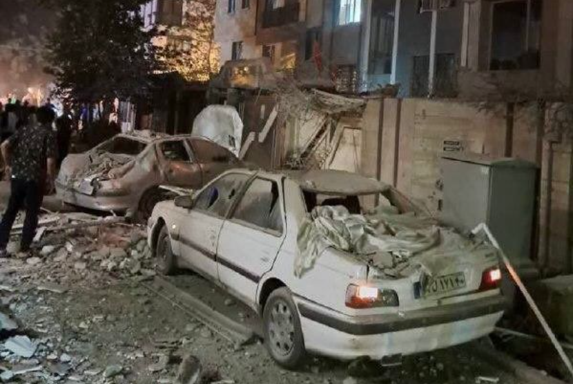 Kondisi Teheran menyusul serangan Israel pada Jumat (13/6/2025).