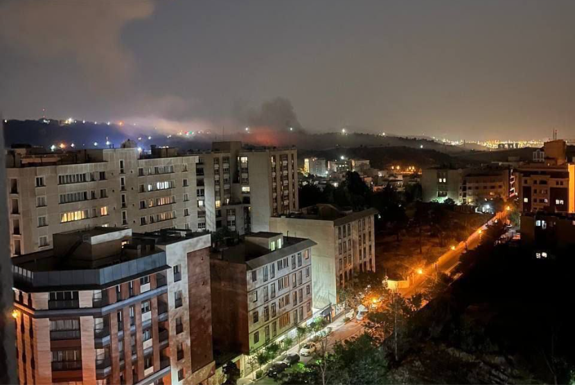 Kondisi Teheran menyusul serangan Israel pada Jumat (13/6/2025).