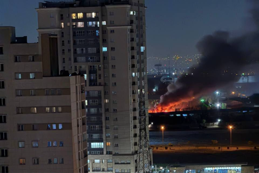 Kondisi Teheran menyusul serangan Israel pada Jumat (13/6/2025).