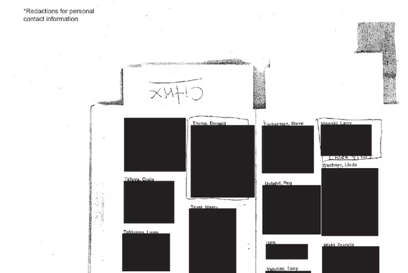 Nama Donald Trump tercantum dalam buku kontak Jeffrey Epstein.