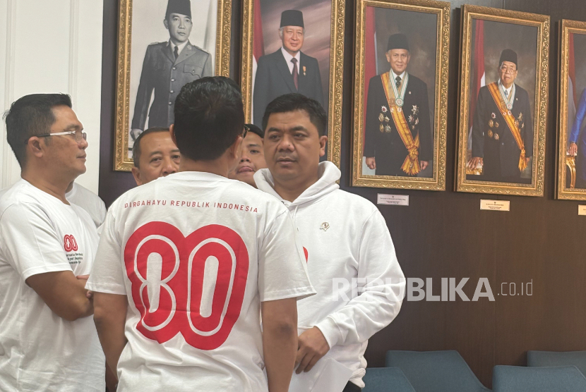 Wakil Menteri Sekretaris Negara (Wamensesneg), Juri Ardiantoro di Kompleks Istana Kepresidenan Jakarta, Jumat (1/8/2025).