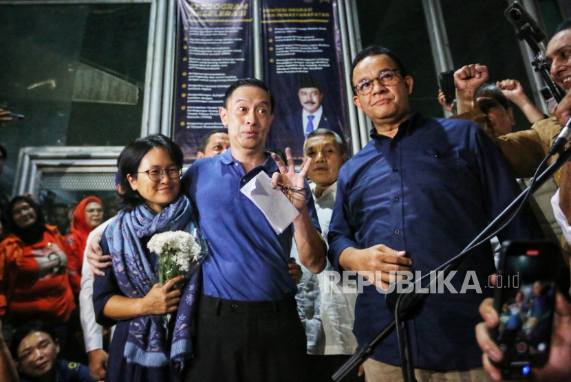 Momen Anies Semringah Sambut Kebebasan Tom Lembong