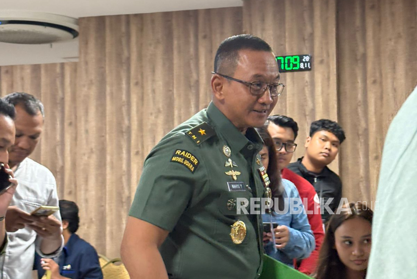 Kadispenad Brigjen Wahyu Yudhayana saat ditemui di Markas Besar Angkatan Darat (Mabesad), Jakarta Pusat, Senin (11/8/2025) sore WIB.