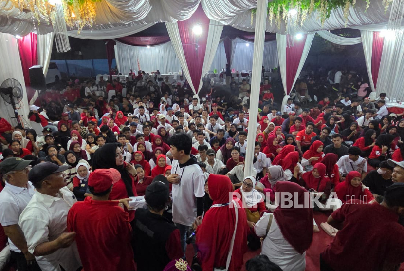 Semarak kemerdekaan ke-80 RI yang diadakan Dapur MBG Jatiasih, Kota Bekasi, Jawa Barat, Ahad (17/8/2025).