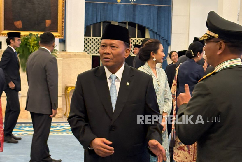 Kepala Badan Otorita Pengelola Pantai Utara Jawa, Laksdya (Purn) Didit Herdiawan Ashaf di Istana Negara, Jakarta Pusat, Senin (25/8/2025).