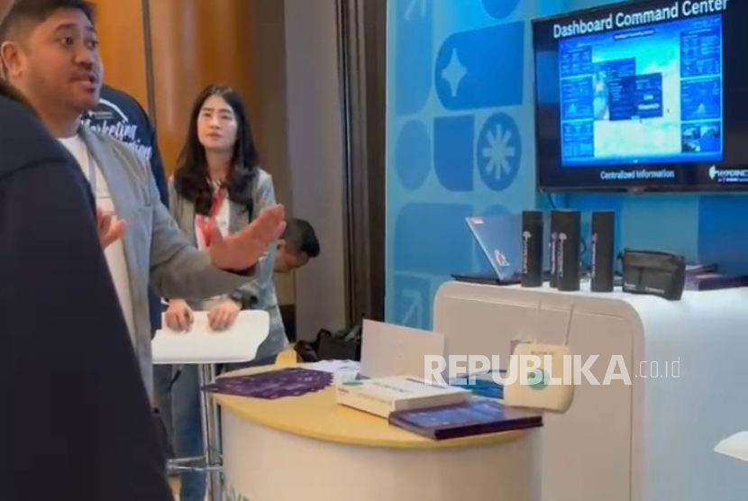 Suasana pameran Fortinet Accelerate Asia 2025-Surabaya Edition.
