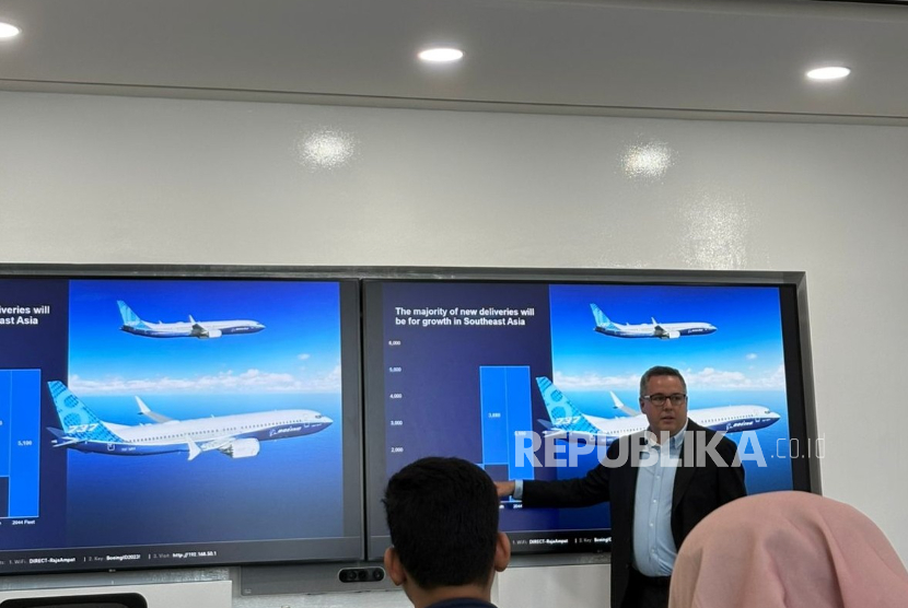Managing Director of Boeing Commercial Marketing, Northeast Asia, Southeast Asia and Oceania, David Schulte di Jakarta, Rabu (27/8/2025).
