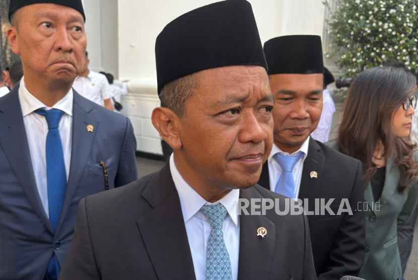 Ketua Umum DPP Partai Golkar sekaligus Menteri ESDM, Bahlil Lahadalia di Istana Kepresidenan Jakarta, Senin (8/9/2025).