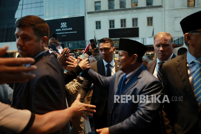 Presiden Prabowo Subianto menyapa diaspora di New York, Amerika Serikat.