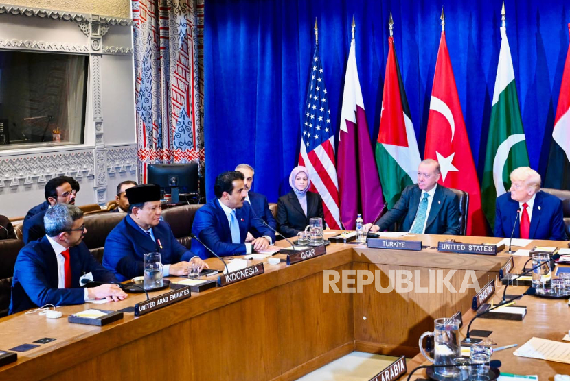 Presiden Prabowo Subianto dan sejumlah kepala negara bertemu Presiden AS Donald John Trump di New York, Selasa (23/9/2025).