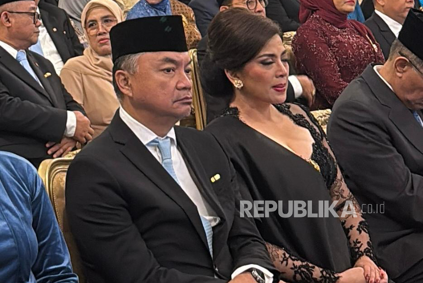 Pendiri Foreign Policy Community of Indonesia (FPCI) Dino Patti Djalal di Istana Negara, Jakarta Pusat.