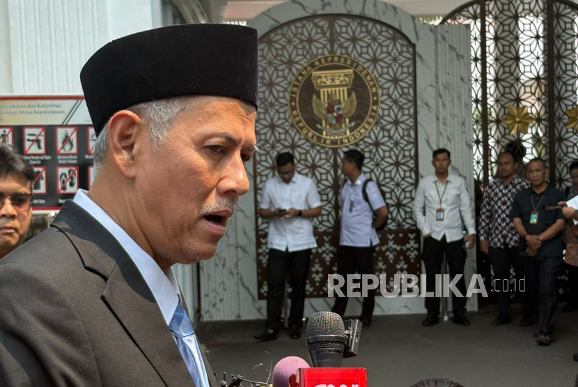 Ketua Dewan Komisioner Lembaga Penjamin Simpanan (LPS) periode 2025-2030, Anggito Abimanyu di Istana Kepresidenan Jakarta, Rabu (8/10/2025).
