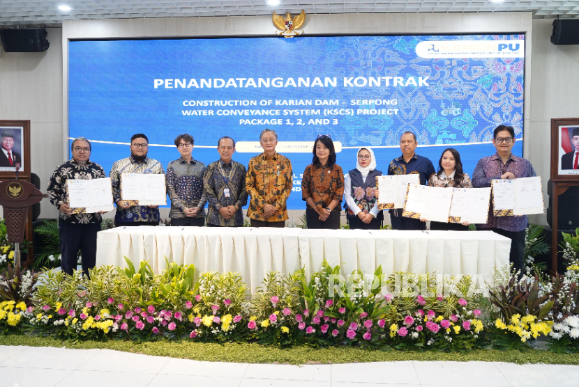 Direktur Utama Waskita Karya Muhammad Hanugroho mengatakan, Perseroan merasa bangga dapat terlibat dalam pembangunan Paket Pekerjaan Konstruksi Karian Dam-Serpong Conveyance System (KSCS) Project Package 1.