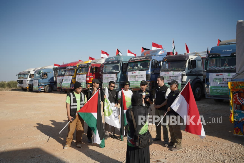 Lepas Bantuan 189,7 Ton ke Gaza, IZI Lewat Jalur Ismailia, Mesir