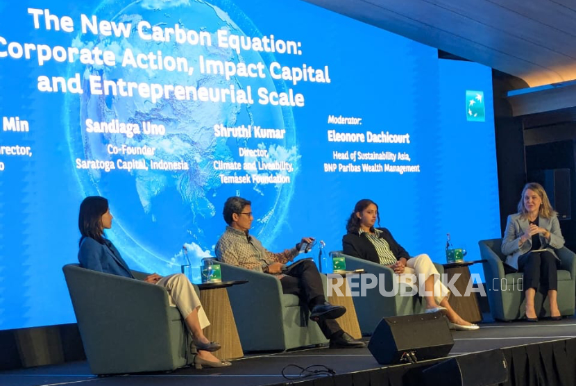 Ajang BNP Paribas Sustainable Future Forum 2025 di Singapura pada Kamis (30/10/2025).