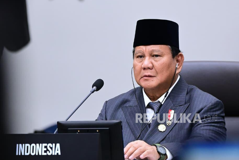 Presiden RI Prabowo Subianto di sela KTT APEC 2025 di Gyeongju, Korea Selatan, Jumat (31/10/2025).