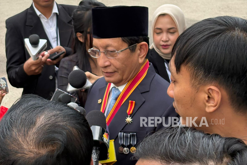 Menteri Agama (Menag) KH Nasaruddin Umar di Istana Kepresidenan Jakarta, Senin (10/11/2025).