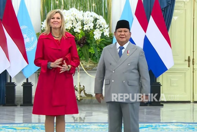 Prabowo Terima Kunjungan Ratu Maxima di Istana Merdeka