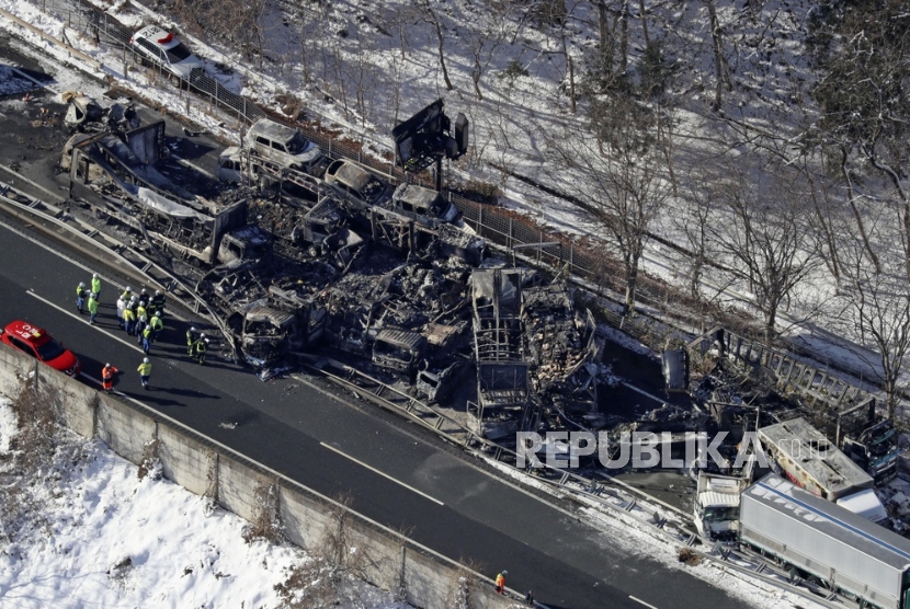 Tabrakan Beruntun Libatkan 50 Kendaraan di Jepang, Dua Tewas