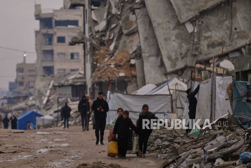 Tahun Baru di Gaza Dibuka Syahidnya Anak-Anak