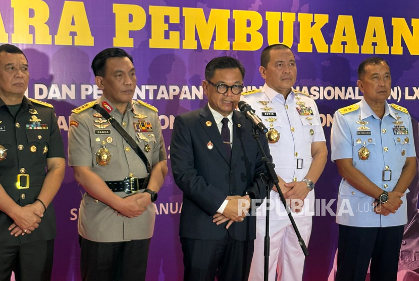 Gubernur Lembaga Ketahanan Nasional (Lemhannas) Tubagus Ace Hasan Syadzily di Gedung Lemhannas, Jakarta Pusat, Selasa (13/1/2026).