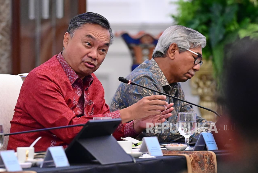 Mantan Wakil Menteri Luar Negeri (Wamenlu) Dino Patti Djalal di Istana Merdeka, Jakarta Pusat, Rabu (4/2/2026).
