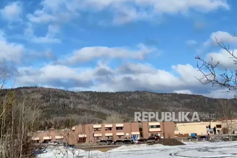Sekolah lokasi [enembakan di British Columbia, Kanada, Rabu (11/2/2026).