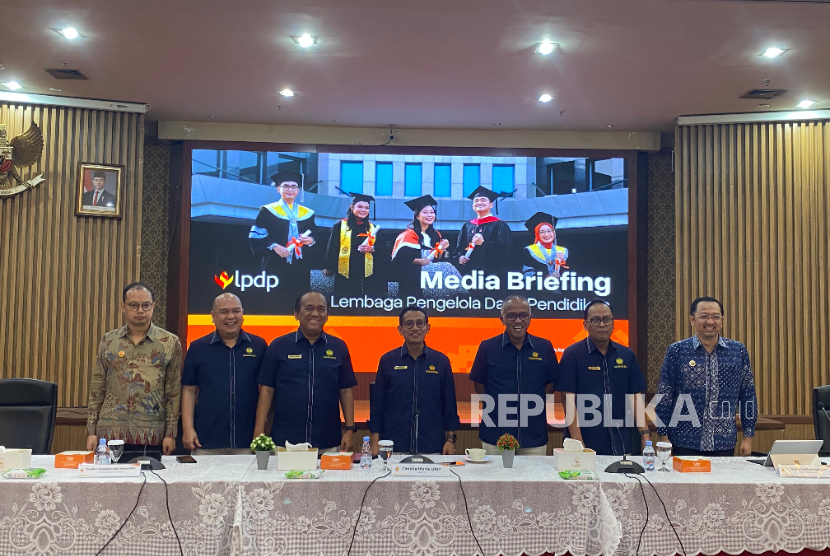 Media Briefing Lembaga Pengelola Dana Pendidikan (LPDP) di Kompleks Kementerian Keuangan, Jakarta, Rabu (25/2/2026). 