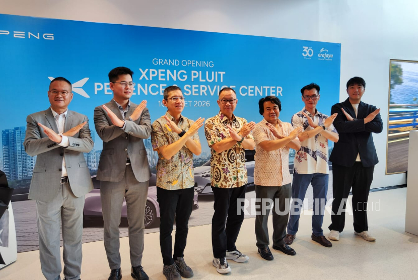 Peresmian dealer Xpeng di Pluit, Penjaringan, Jakarta Utara, Selasa (10/3/2026).